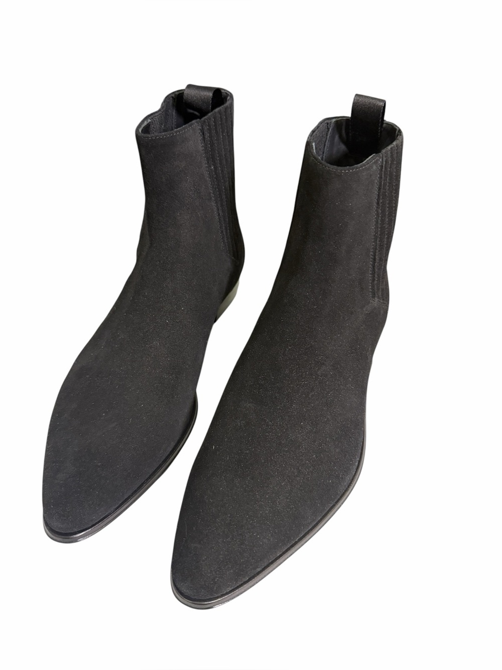 IRO Men's Black Suede Blake-Stitched Boots- size 41 - Riley style - NIB